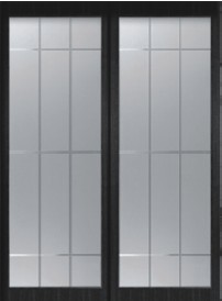 介仁玻璃门业 型号：砂面木纹系列隔断门